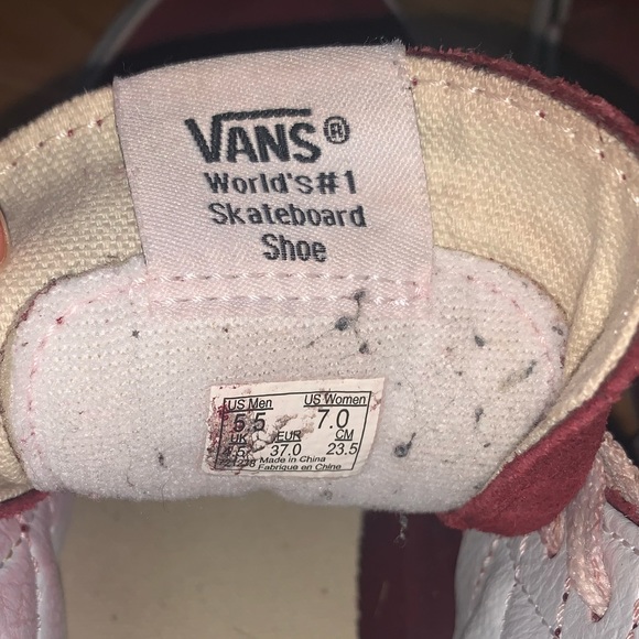 Maroon High Top Vans - Picture 3 of 3